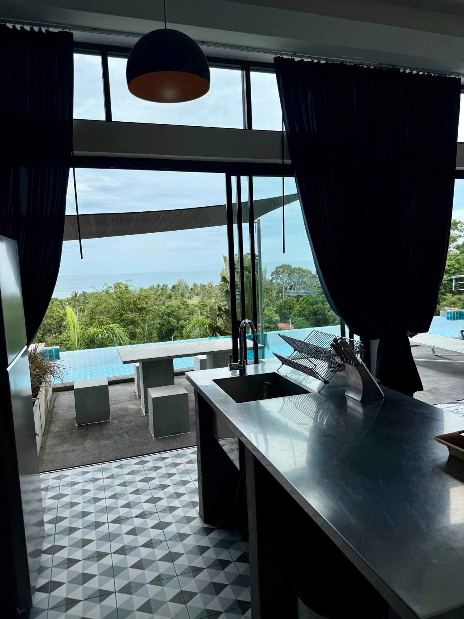 Ko Samui Seaview Pool Villa Seren With Car Laem Set Beach Exterior photo