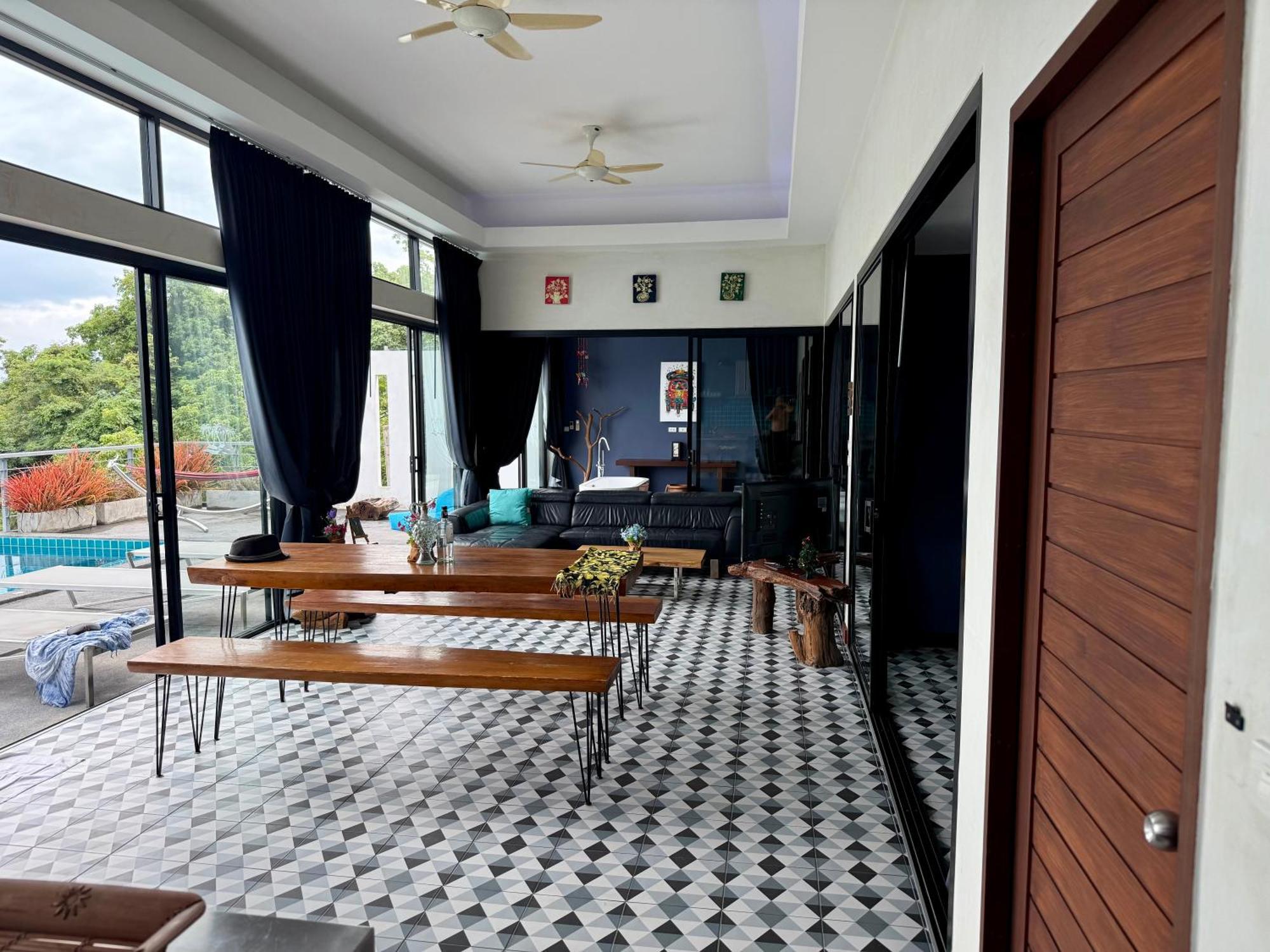 Ko Samui Seaview Pool Villa Seren With Car Laem Set Beach Exterior photo