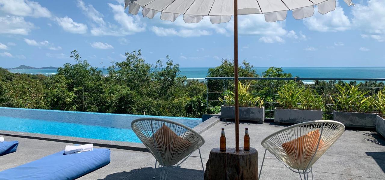 Ko Samui Seaview Pool Villa Seren With Car Laem Set Beach Exterior photo